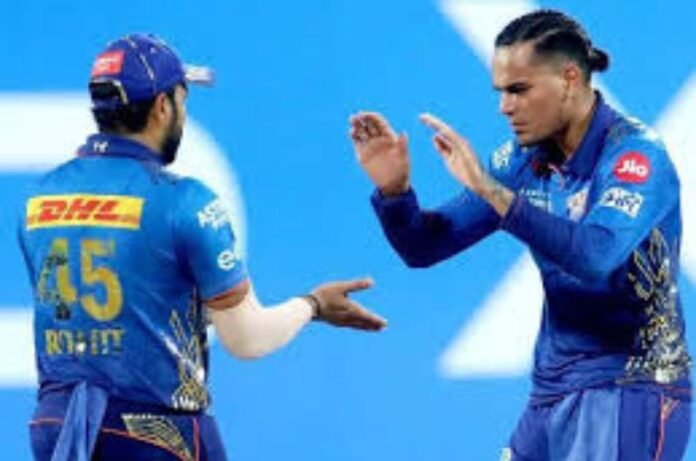 Rahul Chahar and Rohit Sharma