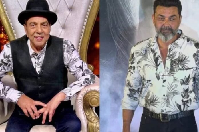 Dharmendra and Bobby Deol