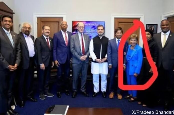 Rahul Gandhi with US lawmakers